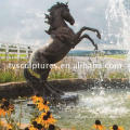 China factory casting large bronze water fountain horse for garden decor
